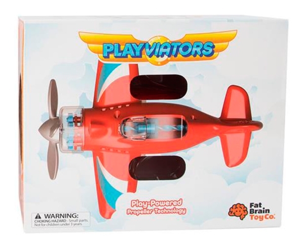 Игрушечный самолет Fat Brain Toys Playviator Крутись пропеллер, красный (F2261ML) - Pampik - 2