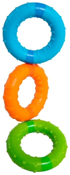 Іграшка тактильна Fat Brain Toys SillyRings Магнітні кільця. 3 шт. (F269ML) - Pampik - 2