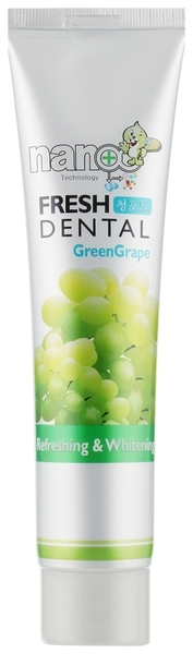 Зубная паста Hanil Fresh Dental Green Grape с экстрактом винограда, 160 г - Pampik