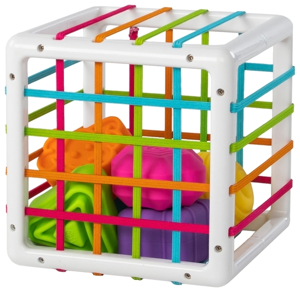 Куб-сортер із стінками-шнурочками Fat Brain Toys InnyBin (F251ML) - Pampik - 2