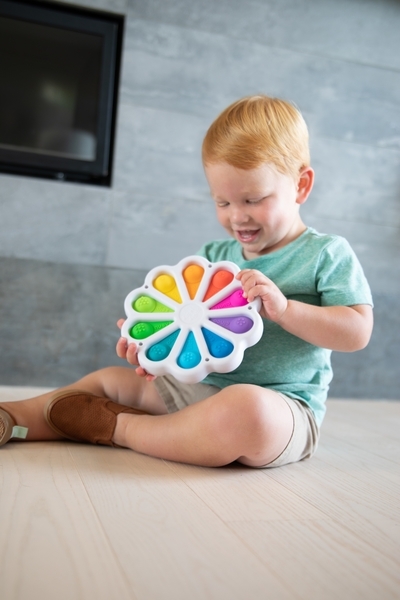 Іграшка тактильна Fat Brain Toys dimpl digits Кольорові пелюстки (F275EN) - Pampik - 14