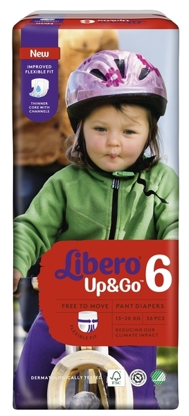 Подгузники-трусики Libero Up&Go 6 (13-20 кг), 36 шт. - Pampik - 2
