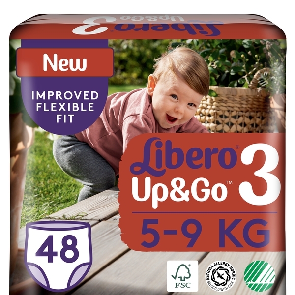 Підгузки-трусики Libero Up & Go 3 (5-9 кг), 48 шт. - Pampik