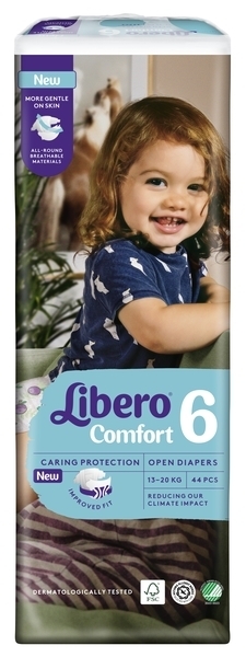 Підгузки на липучках Libero Comfort 6 (13-20 кг), 44 шт. - Pampik - 2
