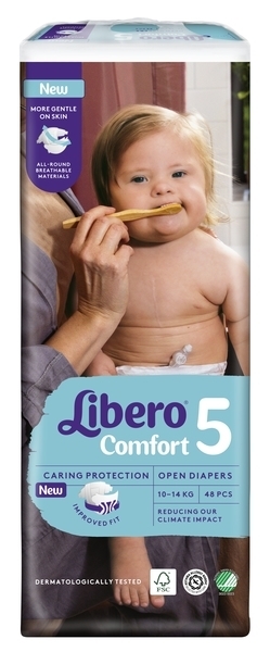 Підгузки на липучках Libero Comfort 5 (10-14 кг), 48 шт. - Pampik - 2