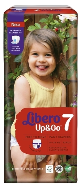 Підгузки-трусики Libero Up & Go 7 (16-26 кг), 32 шт. - Pampik - 2
