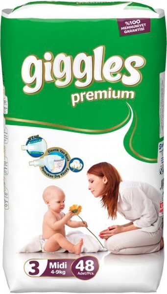 Підгузки Giggles 3 (6-9 кг), 48 шт. - Pampik