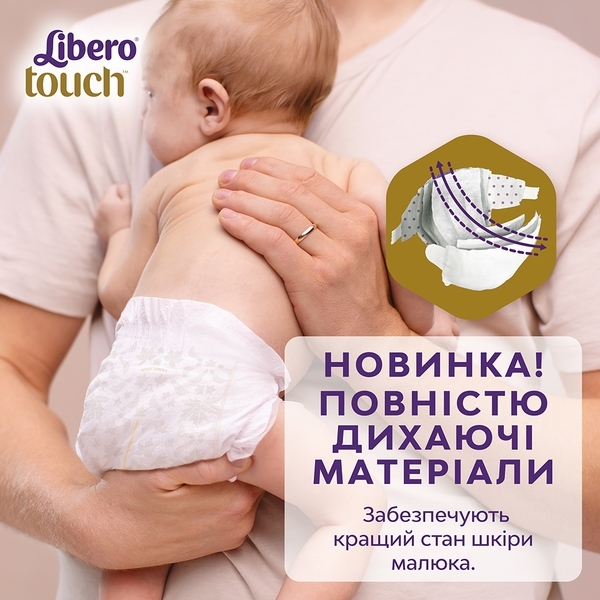 Набір підгузків на липучках Libero Touch 6 (13-20 кг), 76 шт. (2 уп. по 38 шт.) - Pampik - 3