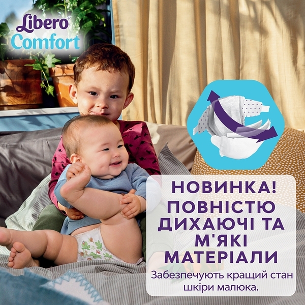 Підгузки на липучках Libero Comfort 6 (13-20 кг), 140 шт. (2 уп. по 70 шт.) - Pampik - 2