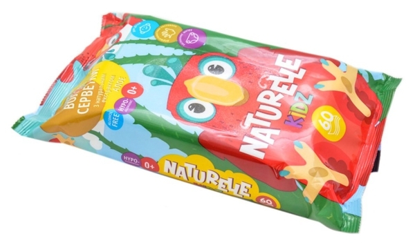 Детские влажные салфетки Naturelle, с алоэ, 60 шт. - Pampik - 2