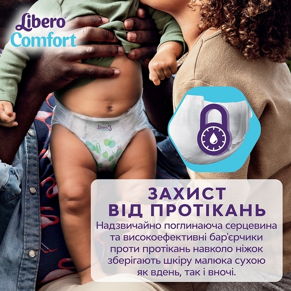 Підгузки на липучках Libero Comfort 6 (13-20 кг), 140 шт. (2 уп. по 70 шт.) - Pampik - 4
