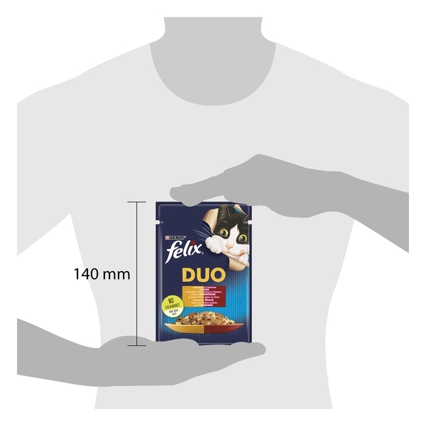 Консервований корм для кішок Felix Duo, з індичкою і печінкою в желе, 85 г - Pampik - 5