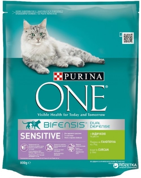 Корм для кішок Purina One Sensitive сухий 800g - Pampik