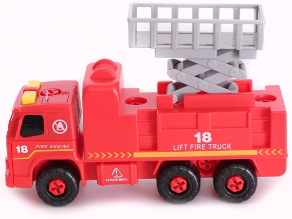 Пожежна машина з підйомником Kaile Toys, з викруткою (KL802-2) - Pampik - 4