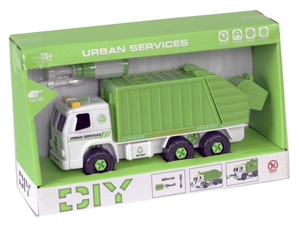 Сміттєвоз Kaile Toys, з викруткою (KL902-2) - Pampik - 3