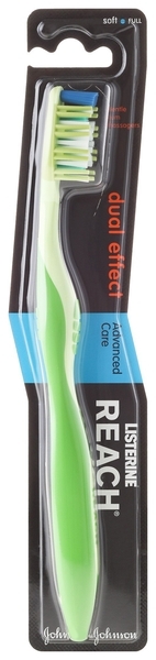 Зубна щітка Reach Dual Effect м'яка, зелений - Pampik