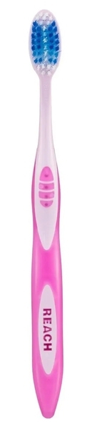 Зубна щітка Reach Stay White жорстка, рожевий - Pampik - 3