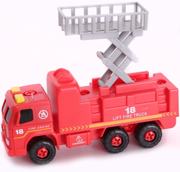 Пожежна машина з підйомником Kaile Toys, з викруткою (KL802-2) - Pampik - 3