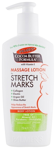 Лосьон для массажа против растяжек Palmer's Масло какао, 250 мл - Pampik