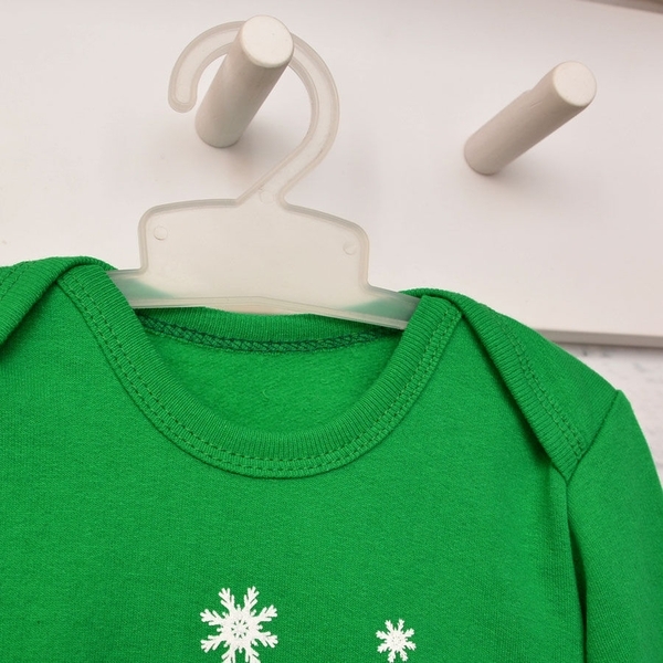 Боді Blanka Санта, інтерлок, р.74-80, зелений з принтом (12772) - Pampik - 4