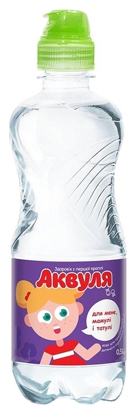 Детская вода Аквуля с крышкой-непроливайкой, 0,5 л - Pampik