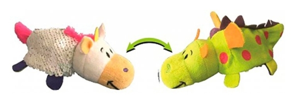 М'яка іграшка ZooPrяtki 2 в 1 Єдиноріг і Дракон, 12 см (551IT-ZPR) - Pampik - 5
