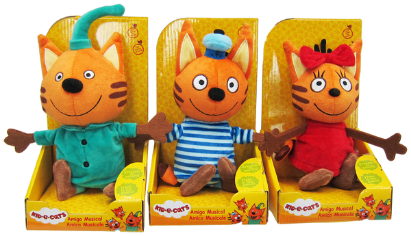 Мягкая игрушка Три кота Компот со звуковыми эффектами, 20 см (Т35060-3) - Pampik - 5