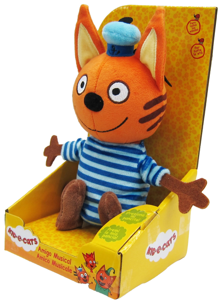 М'яка іграшка Три кота Коржик зі звуковими ефектами, 20 см (Т35060-1) - Pampik - 2