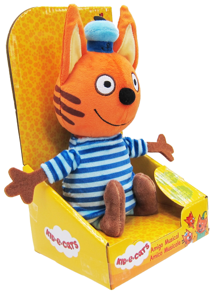 М'яка іграшка Три кота Коржик зі звуковими ефектами, 20 см (Т35060-1) - Pampik - 4