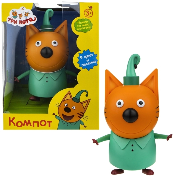 Ігрова фігурка Три кота Компот, зі звуковими ефектами 9T17191) - Pampik - 2