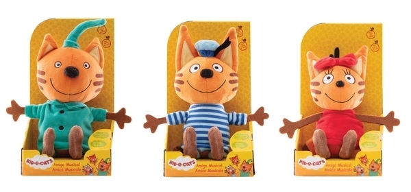 М'яка іграшка Три кота Коржик зі звуковими ефектами, 20 см (Т35060-1) - Pampik - 6