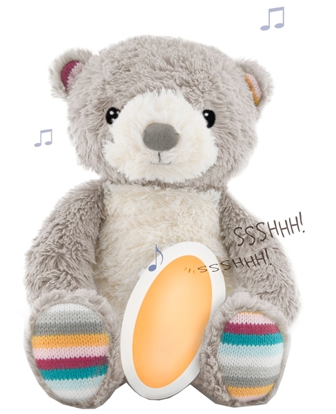 Комфортер для сна Zazu Медвежонок Bruno с успокаивающими мелодиями и записью голоса (ZA-BRUNO-01) - Pampik