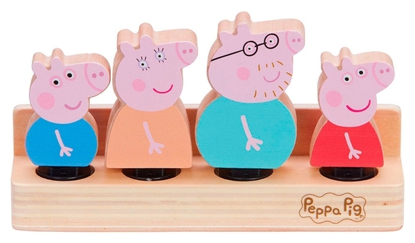 Дерев'яний набір фігурок Peppa Pig Сім'я Пеппі (7628) - Pampik