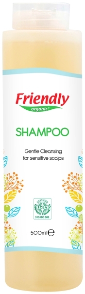 Детский органический шампунь Friendly Organic ЭКО с овсяным экстрактом, для чувствительной кожи, 500 мл