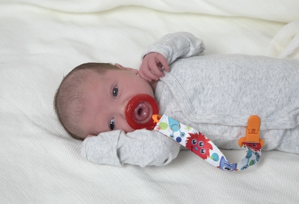 Силиконовая пустышка Nuby Вишенка, с естественным движением соска, 6+ мес., красный (5787MACSred) - Pampik - 7