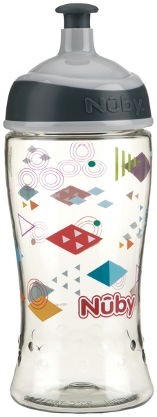 Поїльник Nuby Sport Tritan, 360 мл, сірий (NV0414025gray) - Pampik - 2