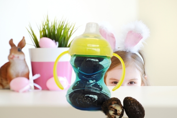 Поїльник-непроливайка Nuby No Spill, із силіконовим носиком і ручками, 240 мл, зелений (NV0404003grn) - Pampik - 4