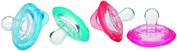 Силиконовая пустышка Nuby Вишенка, с естественным движением соска, 6+ мес., синий (5787MACSblue) - Pampik - 2