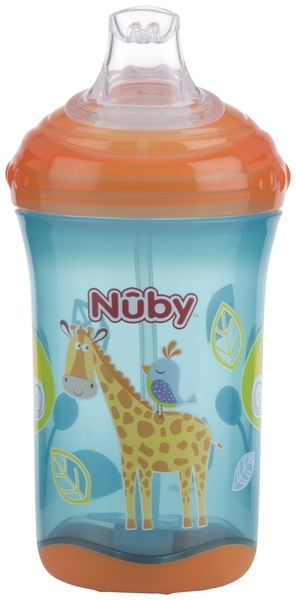 Поїльник-непроливайка Nuby No Spil, із силіконовим носиком, 300 мл, блакитний (10348aqua) - Pampik