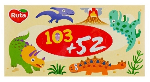 Серветки косметичні Ruta, в коробці, 155 шт. - Pampik