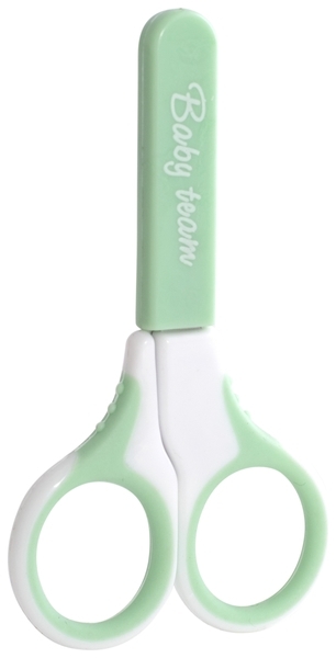 Ножиці дитячі з чохлом Baby Team, бірюзовий (7102) - Pampik