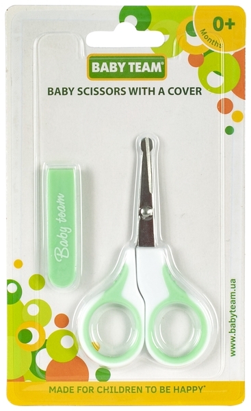 Ножиці дитячі з чохлом Baby Team, бірюзовий (7102) - Pampik - 2