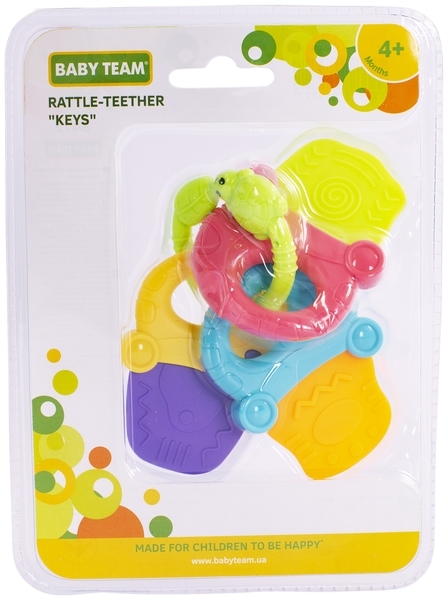 Брязкальце-прорізувач Baby Team Ключі (8472) - Pampik - 3
