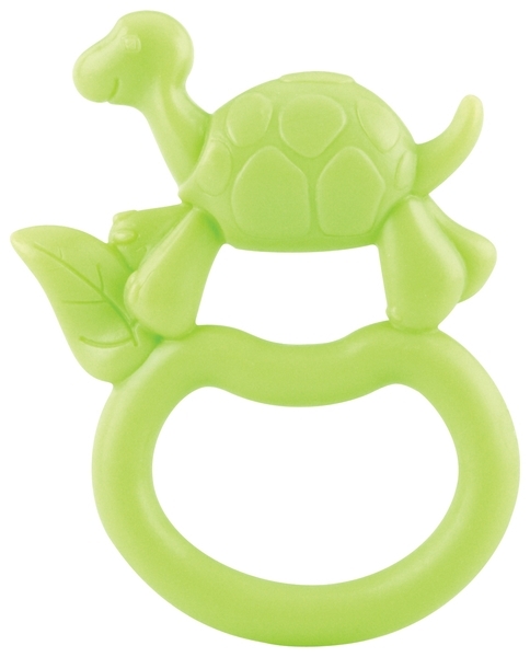 Прорезыватель кольцо Nuby Зоопарк Черепашка (673grntrtle) - Pampik