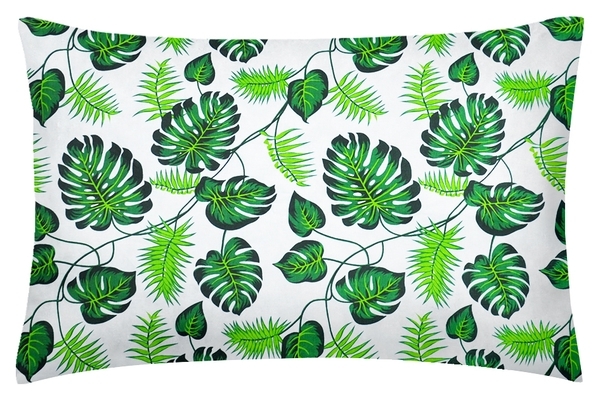 Наволочка Cosas Листочки, бязь, 70х50 см, зелений - Pampik