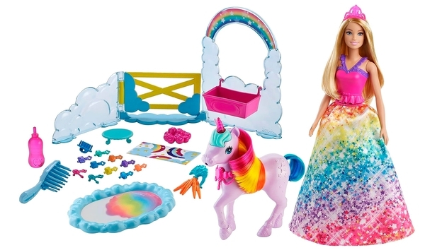 Ігровий набір Barbie Дрімтопія Догляд за едіногорогом (GTG01) - Pampik