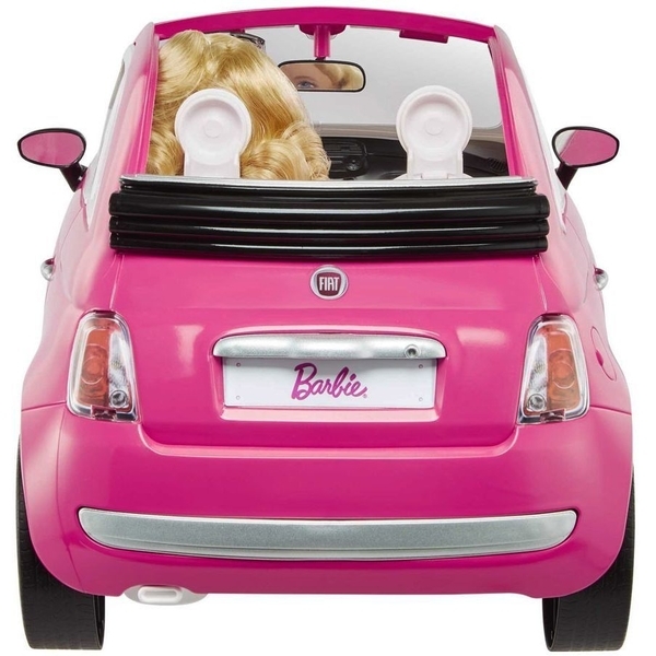 Ігровий набір з лялькою Barbie Фіат рожевий (GXR57) - Pampik - 3