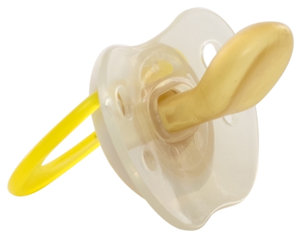 Пустушка латексна ортодонтична Baby Team, рожевий (3200) - Pampik - 3