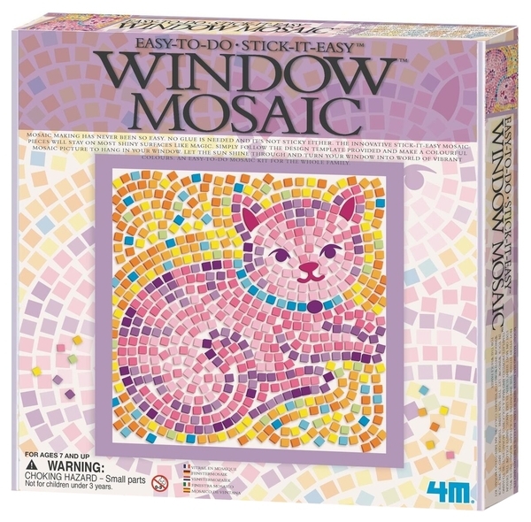 Набор для творчества 4M Мозаика на окно Котенок (00-04526) - Pampik