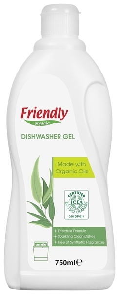 Органический гель для посудомоечной машины Friendly Organic, 750 мл